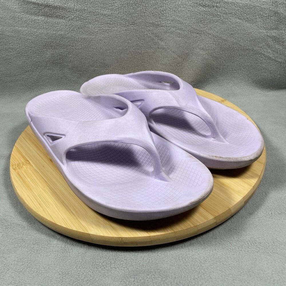 OOFOS Ooriginal Recovery Sandals Mens Size 11 Purple Thong Flip Flop